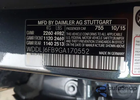 2016 Mercedes-Benz Cls 400 z USA, uszkodzony, nr VIN WDDLJ6FB9GA170552